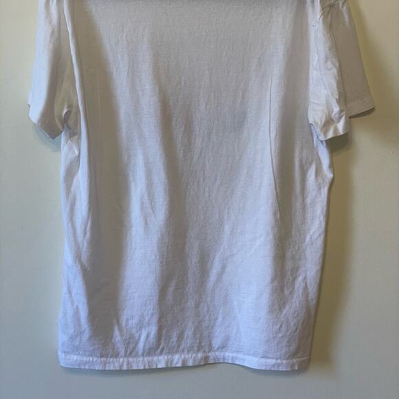 Aeropostale M short sleeve t-shirt white Organic Friends spellout casual boho - Picture 7 of 7